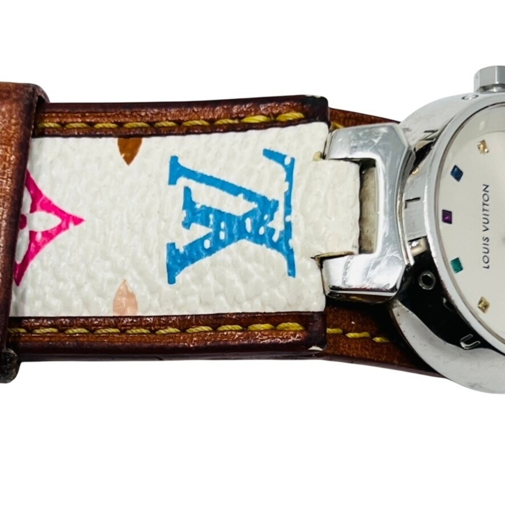 Louis Vuitton Takashi Murakami Tambour Watch Monogram Multicolore White - Picture 2 of 12
